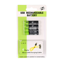 USB Rechargeable Lithium Battery Four Sections