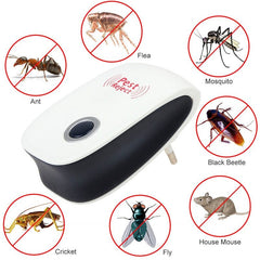 Ultrasonic Rechargeable Pest Repeller – Anti-Mosquito & Insect Repellent (EU/US Plug