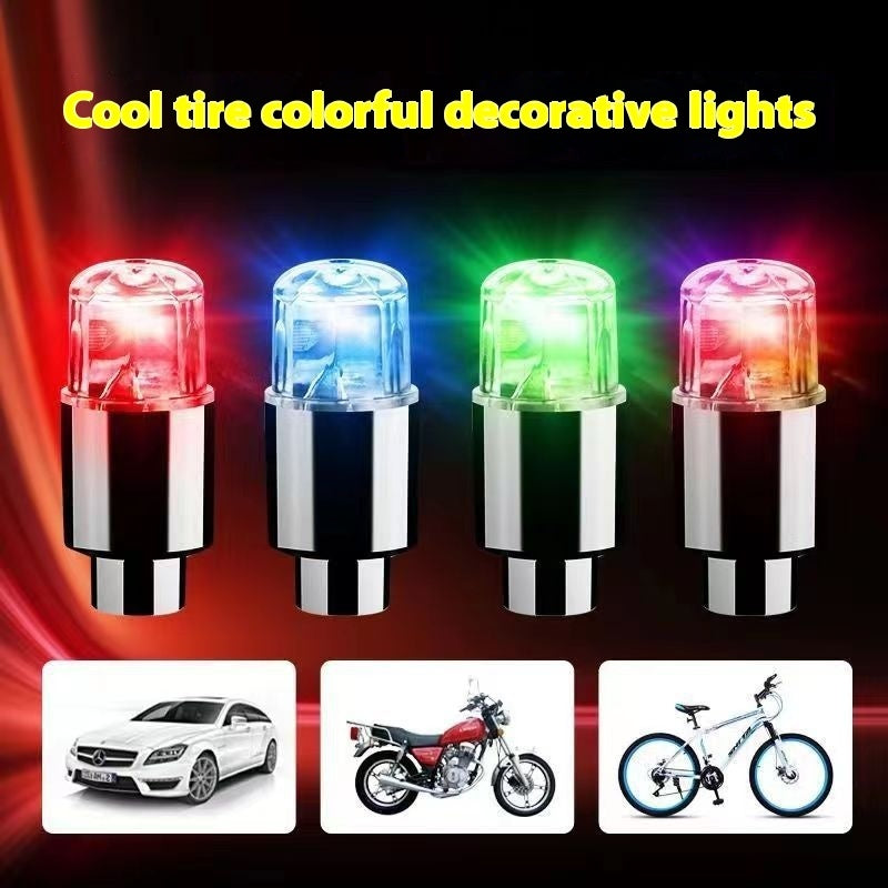Bicycle Motorcycle Car Tire Air Valve Light