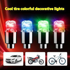 Bicycle Motorcycle Car Tire Air Valve Light