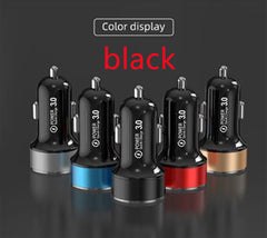 Multi-Function Digital Display Qc3.0 Single Usb Car Charger
