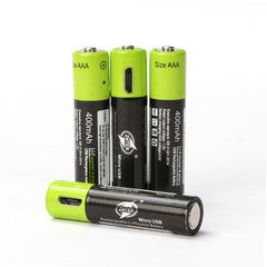 USB Rechargeable Lithium Battery Four Sections