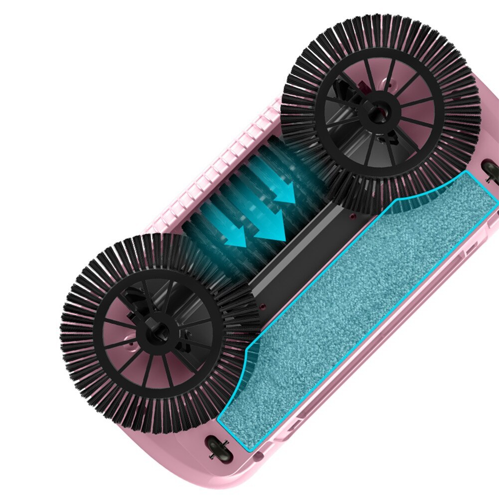 All-in-One Hand Push Sweeper – Household Broom, Dustpan & Mop Machine