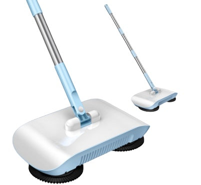 All-in-One Hand Push Sweeper – Household Broom, Dustpan & Mop Machine