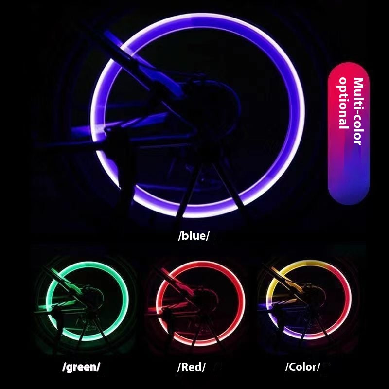 Bicycle Motorcycle Car Tire Air Valve Light