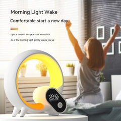 Q Light Sunrise Alarm Clock | Bluetooth Speaker & Ambient Light