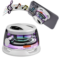 G200 Mini Bluetooth Speaker – BT5.3, RGB Lights, 7H Playback, Magnetic Phone Holder
