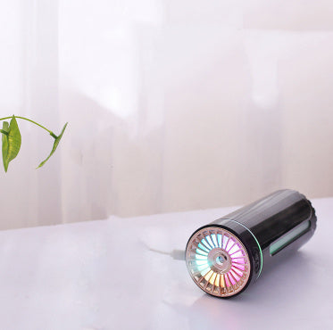 Wireless USB Humidifier with Colorful Lights – Quiet Ultrasonic Mist Maker & Air