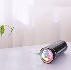 Wireless USB Humidifier with Colorful Lights – Quiet Ultrasonic Mist Maker & Air