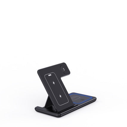 15W 3-in-1 LED Wireless Charger Stand – Foldable Charging Station for iPhone & AirPods Pro