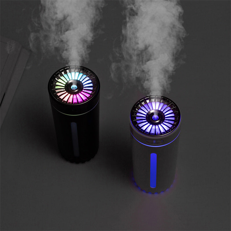 Wireless USB Humidifier with Colorful Lights – Quiet Ultrasonic Mist Maker & Air