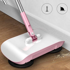All-in-One Hand Push Sweeper – Household Broom, Dustpan & Mop Machine
