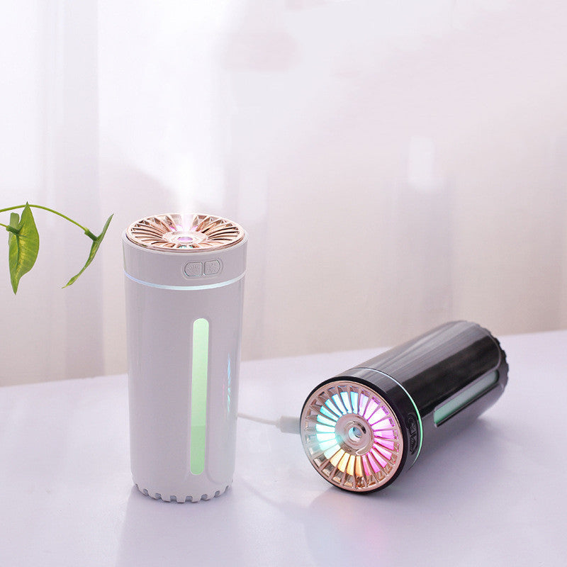 Wireless USB Humidifier with Colorful Lights – Quiet Ultrasonic Mist Maker & Air