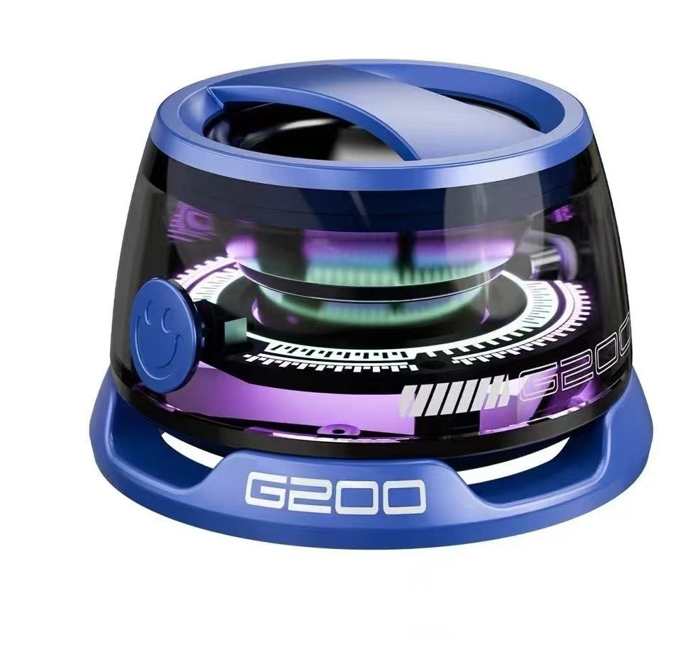 G200 Mini Bluetooth Speaker – BT5.3, RGB Lights, 7H Playback, Magnetic Phone Holder
