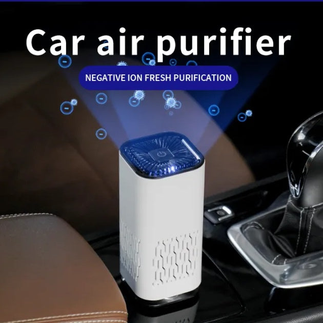Portable Car Air Purifier – Negative Ion Generator for Dust, Smoke & Formaldehyde Removal