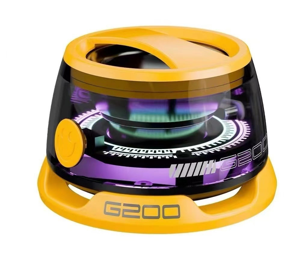 G200 Mini Bluetooth Speaker – BT5.3, RGB Lights, 7H Playback, Magnetic Phone Holder
