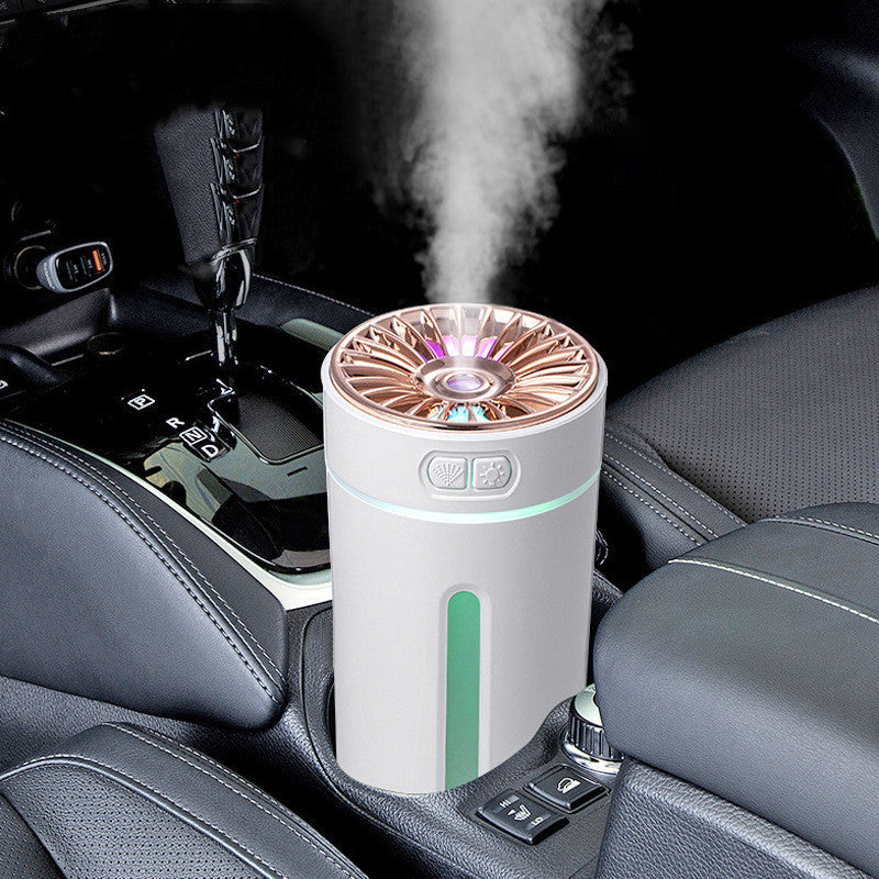 Wireless USB Humidifier with Colorful Lights – Quiet Ultrasonic Mist Maker & Air