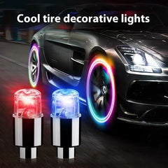 Bicycle Motorcycle Car Tire Air Valve Light