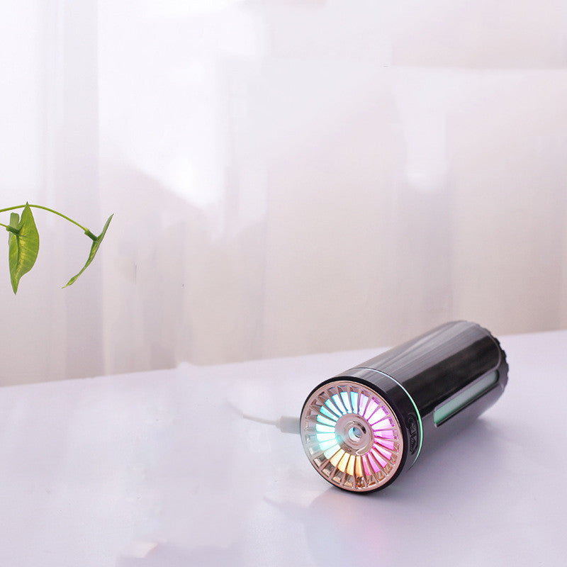 Wireless USB Humidifier with Colorful Lights – Quiet Ultrasonic Mist Maker & Air