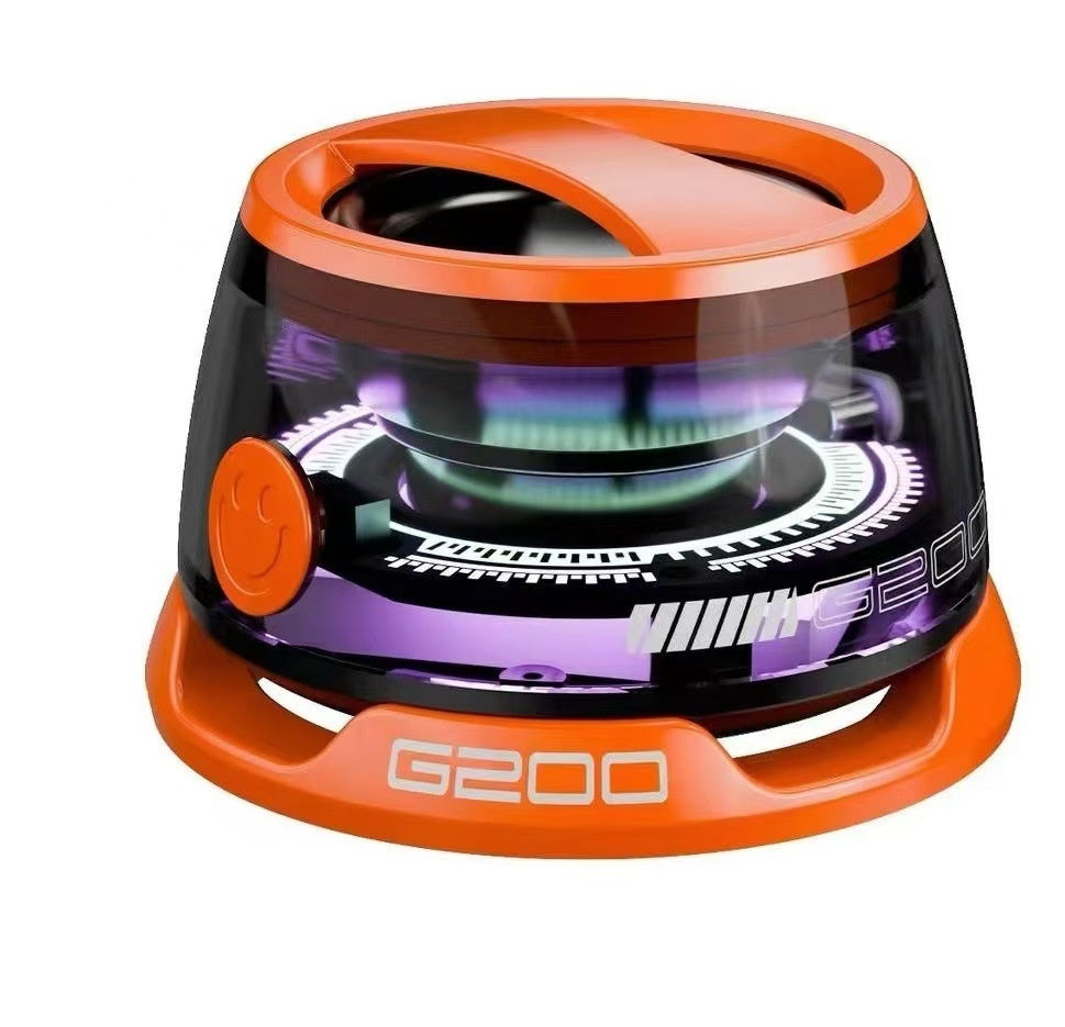 G200 Mini Bluetooth Speaker – BT5.3, RGB Lights, 7H Playback, Magnetic Phone Holder