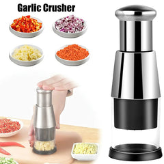 Manual Garlic Crusher & Vegetable Chopper – Kitchen Press Squeezer Gadget