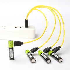 USB Rechargeable Lithium Battery Four Sections
